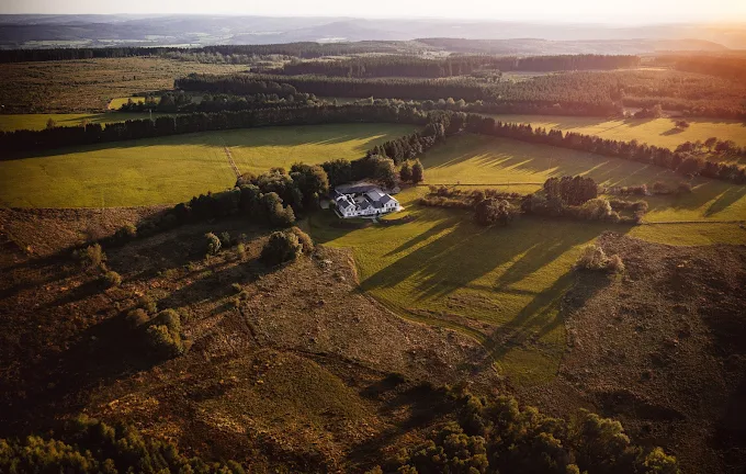 Vue aérienne du Domaine